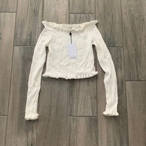 Style state off shoulder top